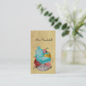 Vintage schäbige visitenkarte (Stehend Vorderseite)