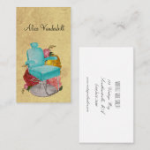 Vintage schäbige visitenkarte (Vorne/Hinten)