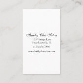 Vintage schäbige visitenkarte (Rückseite)