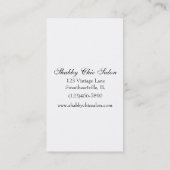 Vintage schäbige visitenkarte (Rückseite)