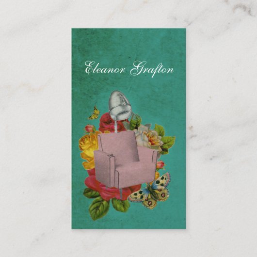 Vintage schäbige visitenkarte (Vorderseite)