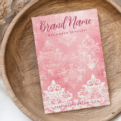 Vintage Schablonenhalskarte