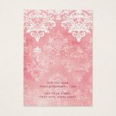 Vintage Schablonenhalskarte (Rückseite)