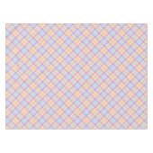 Vintage-Schachbrett-Muster Lavendelblau Tischdecke (Vorderseite (Horizontal))