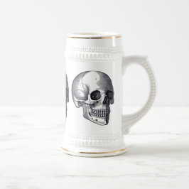 Vintage Schädel-gotisches Punkbier Stein Bierglas
