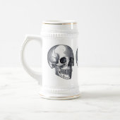 Vintage Schädel-gotisches Punkbier Stein Bierglas (Links)