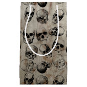 Vintage Schädel Kleine Geschenktüte (Vorderseite)