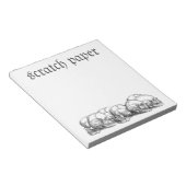 Vintage Schädel Notizblock (angewinkelt)