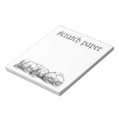 Vintage Schädel Notizblock (Rotiert)