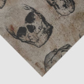 Vintage Schädel Seidenpapier (Ausschnitt)