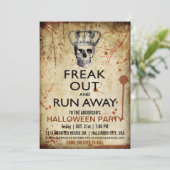 Vintage Schädel-und Einladung (Stehend Vorderseite)