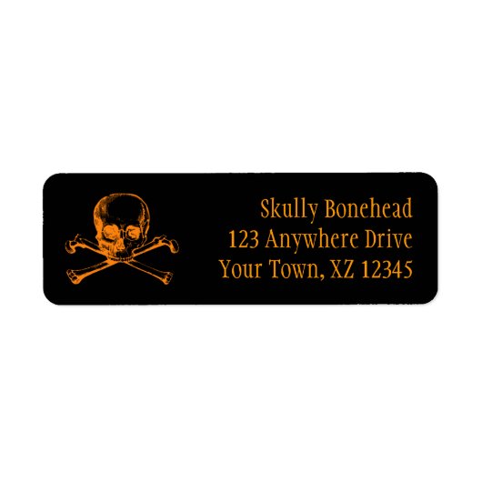 Vintage Schädel und Kreuzknochen (Vorne)