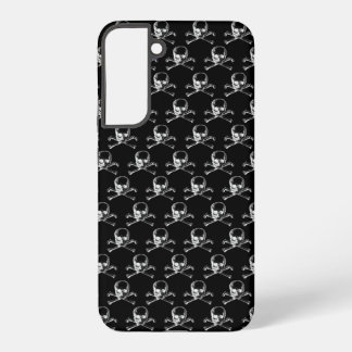 Vintage Schädel und Kreuzknochen Samsung Galaxy Hülle