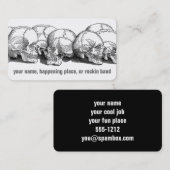 Vintage Schädel Visitenkarte (Vorne/Hinten)