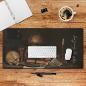 Vintage Schädelgotik-Kern Dunkle Akademie Schreibtischunterlage