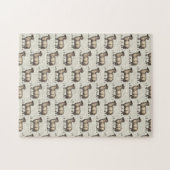 Vintage-Schaf-Illustration: Klassische Farmkunst Puzzle (Horizontal)