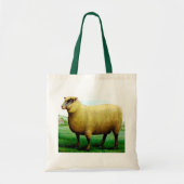 Vintage Schafmalerei Tragetasche (Vorne)