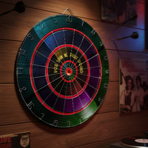 Vintage-Schallplatte - Musikzimmer Retro-Dartschei Dartscheibe