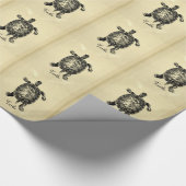 VINTAGE SCHALTFLÄCHE GESCHENKPAPIER (Ecke)