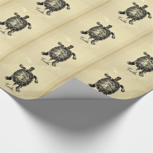 VINTAGE SCHALTFLÄCHE GESCHENKPAPIER (Ecke)