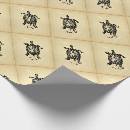 VINTAGE SCHALTFLÄCHE GESCHENKPAPIER (Ecke)