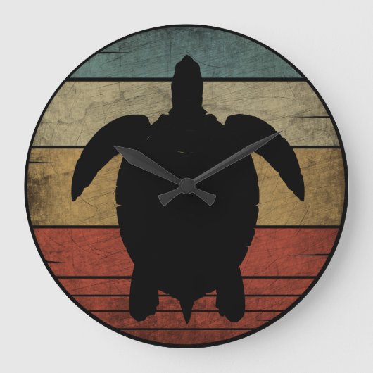 VINTAGE SCHALTFLÄCHE GROßE WANDUHR (Vorderseite)