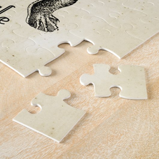 VINTAGE SCHALTFLÄCHE PUZZLE (Seite)