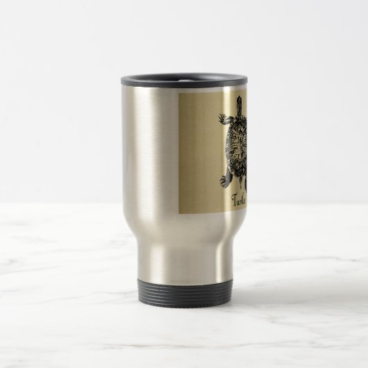 VINTAGE SCHALTFLÄCHE REISEBECHER (Mittel)