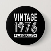 Vintage Schaltfläche zum Geburtstag 1976 Button (Vorderseite)
