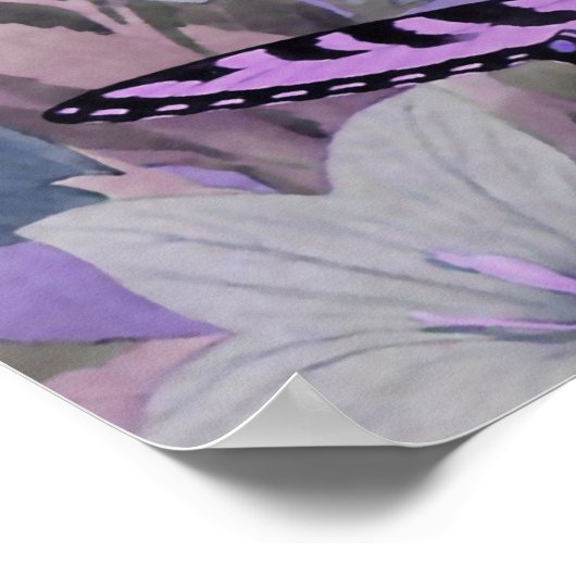 VINTAGE SCHALTFLÄCHEN: LILAC POSTER (Ecke)