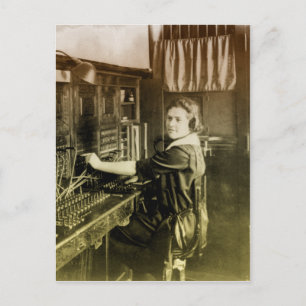 Vintage Schalttafel Postkarte