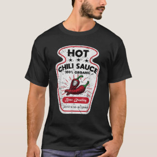 Vintage scharfe Chili-Hot-Sauce-Kostüm lustiger Ha T-Shirt