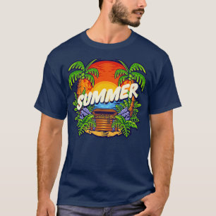Vintage Schatzinsel Beach Retro Sommer T-Shirt
