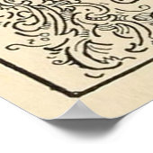 Vintage Schatzinsel Pirate Map (1915) Poster (Ecke)