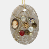 Vintage Schatzkammern Keramikornament (Hinten)