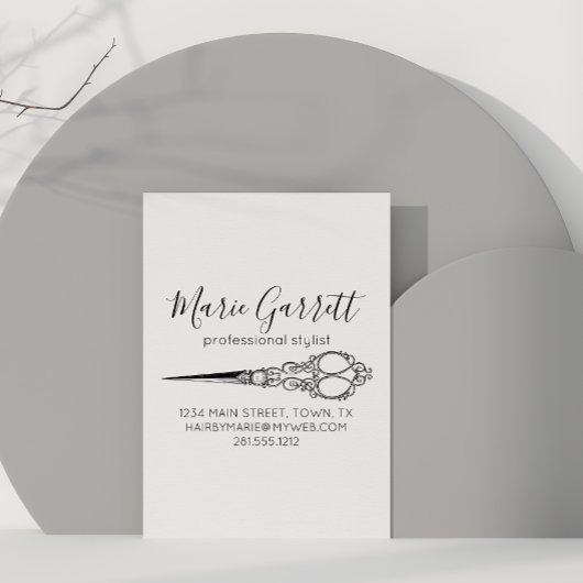 Vintage Schere Salon Magnetic Magnetkarte