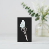 Vintage Schere und Weißer Schmetterling Visitenkarte (Stehend Vorderseite)