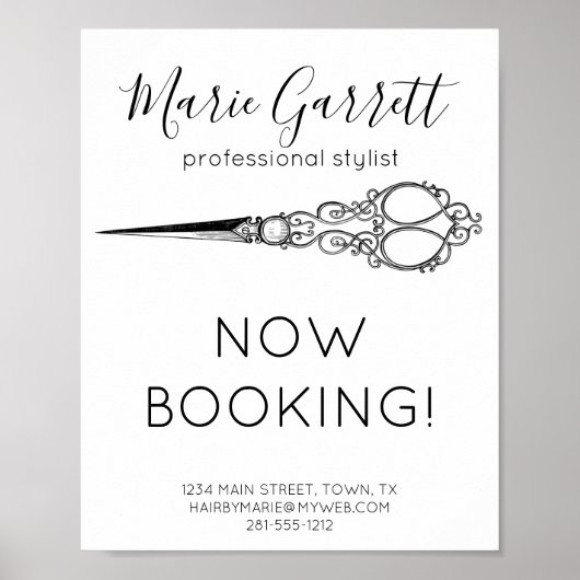 Vintage Scheren Poster (Vorne)