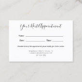 Vintage Scheren Terminkarte (Vorderseite)