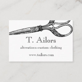 Vintage Scherethema-Geschäftskarte Visitenkarte