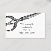 Vintage Scherethema-Geschäftskarte Visitenkarte (Rückseite)