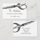 Vintage Scherethema-Geschäftskarte Visitenkarte (Vorne/Hinten)