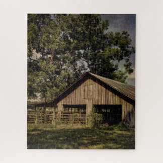Vintage-Scheune in Südgeorgia Puzzle