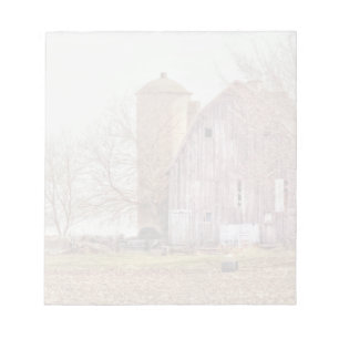 Vintage Scheune & Silo Notizblock