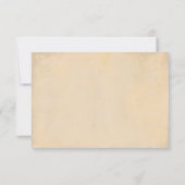 Vintage schick Hochzeit RSVP mit Blume Karte (Rückseite)