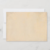 Vintage schicke Hochzeitseinladung antike Schnörke Einladung (Rückseite)