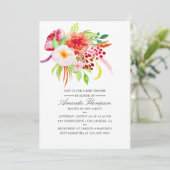 Vintage schicke rustikale Charm Kinderdusche Einla Einladung (Stehend Vorderseite)