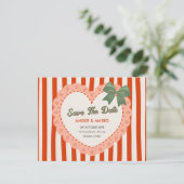 Vintage-Schickes Brautkleid Save The Date (Stehend Vorderseite)