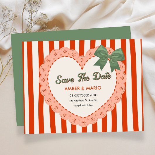 Vintage-Schickes Brautkleid Save The Date