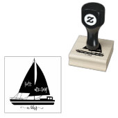 Vintage-Schiff Ex Libris Stempel (Stempel)